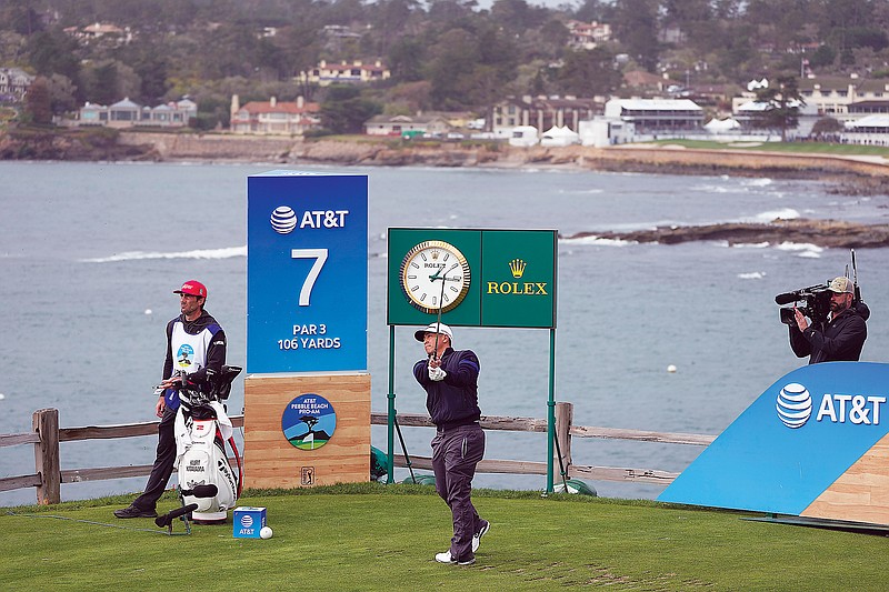 Hank Lebioda leads after one round at Pebble Beach Pro-Am