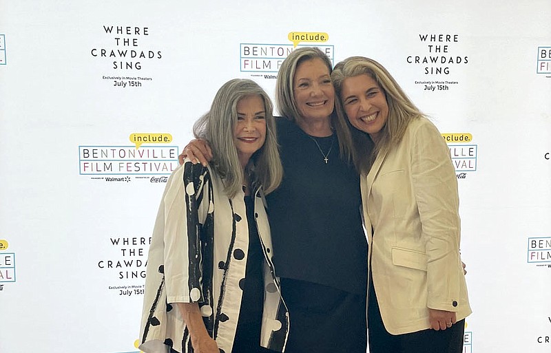 “Where the Crawdads Sing” is a film adaptation of the popular novel published in 2018 by Delia Owens. Owens (on left) visited Bentonville and spoke about the book and film with producer Elizabeth Gabler (center) and director Olivia Newman on Sunday, June 26 at Skylight Cinema.

(NWA Democrat-Gazette/April Wallace)