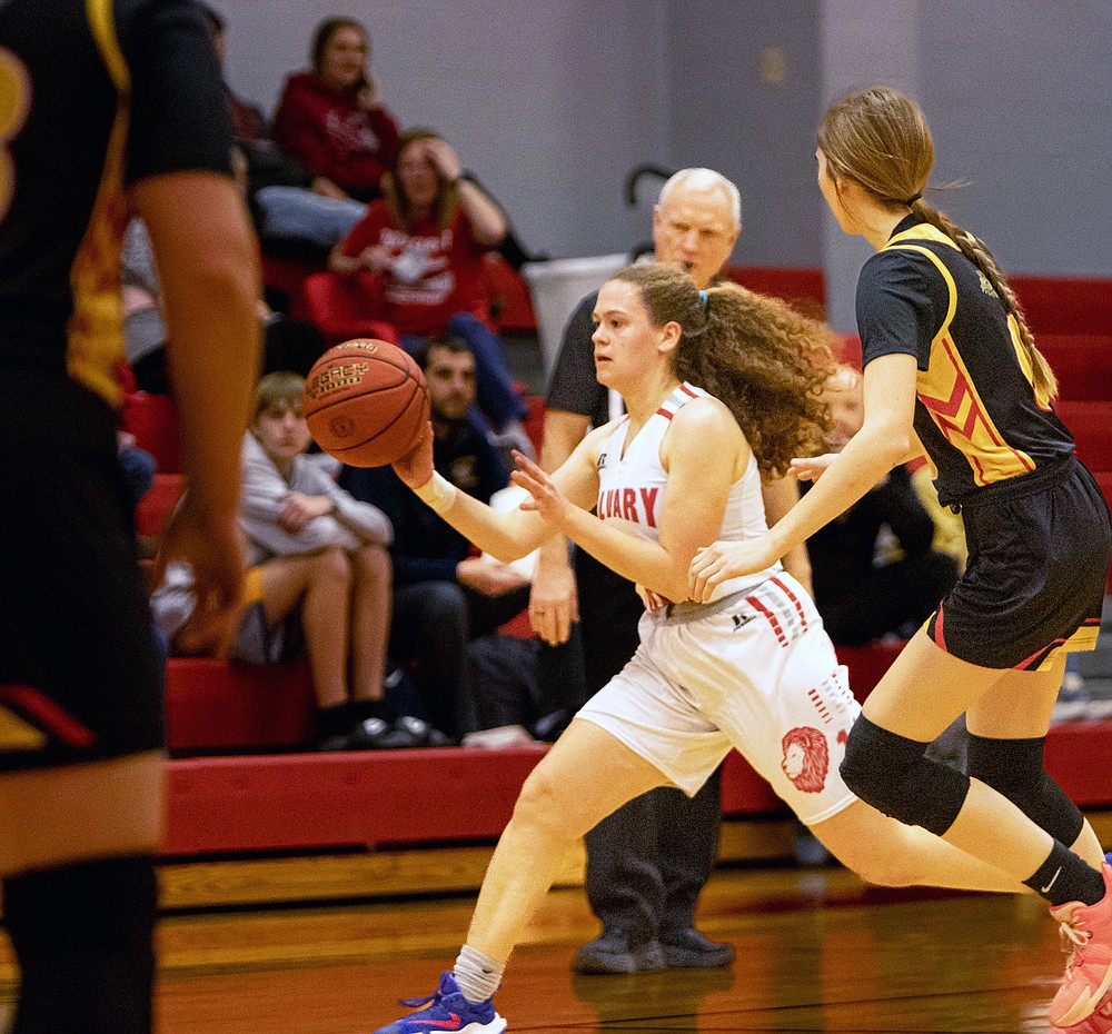 Playing seventh game in 11 days, Calvary girls fall to Bunceton/Prairie ...