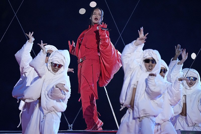 Rihanna delivers soaring Super Bowl halftime performance