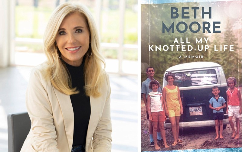 Former Arkadelphia resident Beth Moore’s new memoir, "All My Knotted-Up Life," was released Tuesday, Feb. 21, 2023. Published by Tyndale House, it is
one of the nation’s bestselling books this week. Moore has had several
major media appearances in recent days, including interviews on "Fox & Friends," "The 700 Club" and "NPR's Weekend Edition." (Courtesy photos)