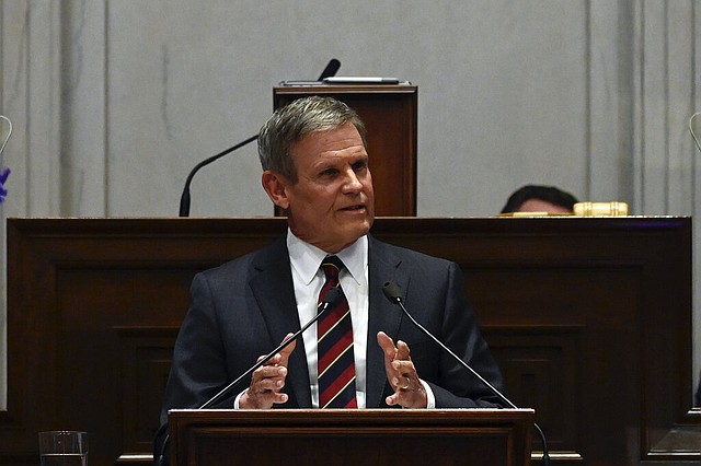 Tennessee Gov. Bill Lee delivers his State of the State Address in the ...
