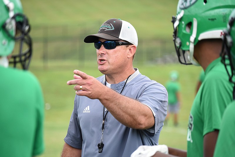 Staff Photo by Matt Hamilton / Grant Reynolds has stepped down as head football coach at East Hamilton to accept an offer to take over the Chattanooga Christian program.