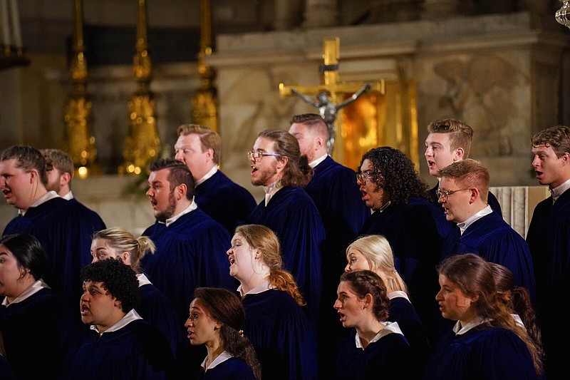 The Concordia Choir is touring the central United States this month, with three stops scheduled in Arkansas. The Moorhead, Minn., school, which is affiliated with the Evangelical Lutheran Church in America, sang at the Vatican last year.
(Courtesy photo)