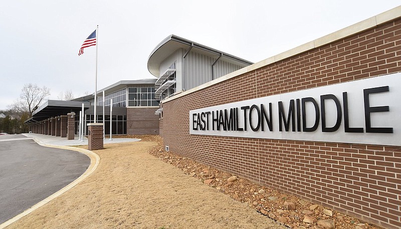 Staff Photo by Matt Hamilton / East Hamilton Middle School in Apison is seen in 2021.