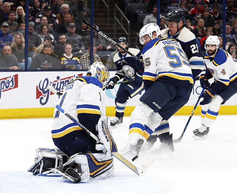 Kyrou scores hat trick as Blues beat Blue Jackets 5-2 | Jefferson City ...