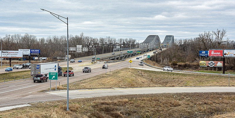 MoDOT officials still weigh options regarding the U.S. 54 project in north Jefferson City. The public comment period has ended on the project, which could possibly eliminate the Route W entrance to the westbound U.S. 54 Missouri River bridge and the westbound exit loop to Route W. (Julie Smith/News Tribune photo)