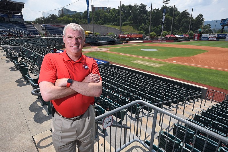 Staff Photo / John J. Woods, a former minority owner of the Chattanooga Lookouts, is shown in 2018.