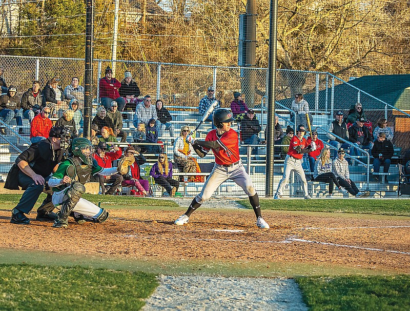 Jefferson City's Ryan Meyer prepares to swing at a pitch during a Jamboree contest Tuesday against Blair Oaks at Vivion Field. (Ken Barnes/News Tribune)