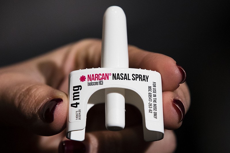 The overdose-reversal drug Narcan is expected to be available over the counter by late summer, but its maker has not disclosed how much it will cost.
(AP/Matt Rourke, File)