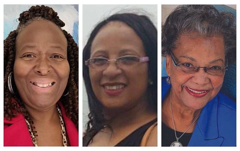 From left, Kim Jones Sneed, Delina Smith-Foreman and the late Raye Jean Montague are shown in these undated photos. (Left and right, courtesy photos; center, courtesy Facebook)