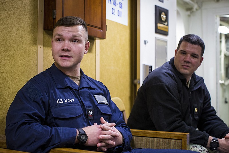 Marines, Sailors and Coast Guardsmen Tour NFL Headquarters