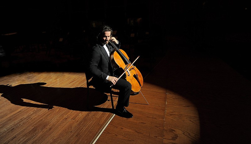 Cellist Zuill Bailey is shown in this undated courtesy photo. Bailey performed Antonin Dvorak's Cello Concerto with the Arkansas Symphony on Saturday, April 1, 2023, at Little Rock's Robinson Center Performance Hall, and was scheduled to perform it again on Sunday. Bailey is also set to perform Franz Schubert's String Quintet with the orchestra's Quapaw Quartet at the Clinton Presidential Center on Tuesday. (Special to the Democrat-Gazette)