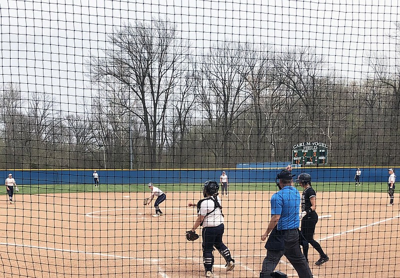 The Lincoln Blue Tigers take on the Central Missouri Jennies in MIAA softball action Tuesday afternoon at Vogel Field. (Trevor Hahn/News Tribune)