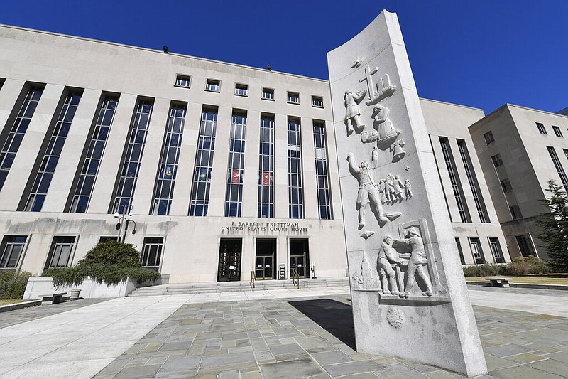 The E. Barrett Prettyman United States Courthouse in Washington is shown in this Oct. 11, 2019 file photo. The federal courthouse was the site of Richard "Bigo" Barnett's 2023 trial for his actions at the U.S. Capitol on Jan. 6, 2021. (AP/Susan Walsh)