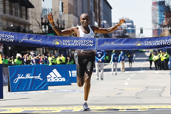 Kenyans sweep Boston Marathon but Eliud Kipchoge misses out on