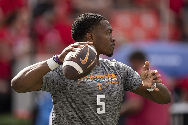 AP file photo by John Bazemore / Former Tennessee quarterback Hendon Hooker was selected by the Detroit Lions in the third round of the NFL draft Friday night.
