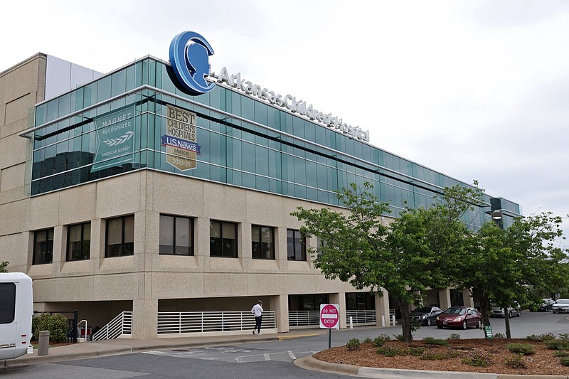 Arkansas Children's Hospital in Little Rock is shown Friday, May 5, 2023. The hospital on Friday announced plans to spend almost $318 million on new construction projects at the Little Rock and Springdale locations. (Arkansas Democrat-Gazette/Colin Murphey)