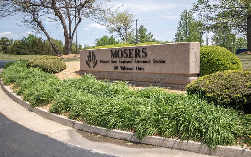 The Missouri State Employees’ Retirement System building in Jefferson City, pictured May 5, 2023 (Annelise Hanshaw/Missouri Independent photo)