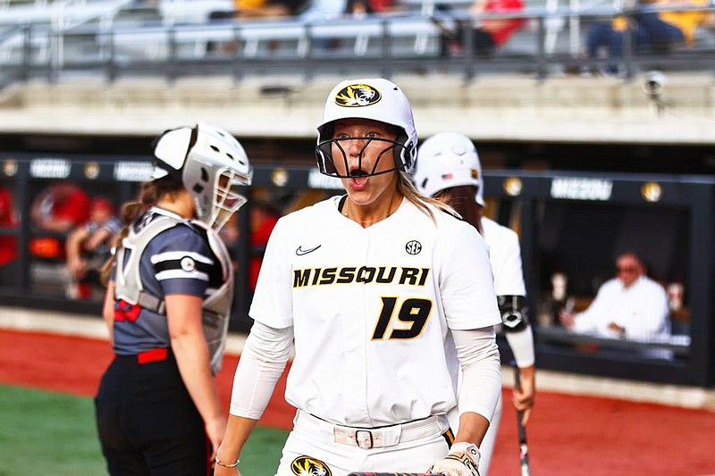 Missouri's Kara Daly was named the D1 Softball Player of the Week on Tuesday. (Courtesy of Mizzou Athletics)