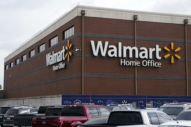 A building on the Walmart corporate campus in Bentonville is seen in this April 19, 2023 file photo. (AP/Sue Ogrocki)