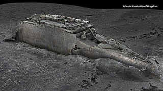 Titnic Rakc First full-size 3D scan of Titanic shows shipwreck in new light ...