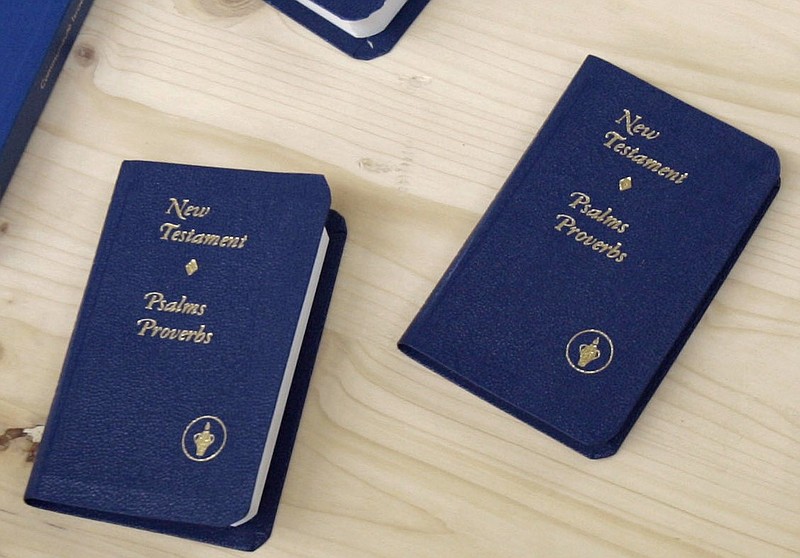 Copies of the New Testament, along with the Psalms and the Book of Proverbs, are displayed on a table in this June 5, 2008 file photo. (AP/Murad Sezer)