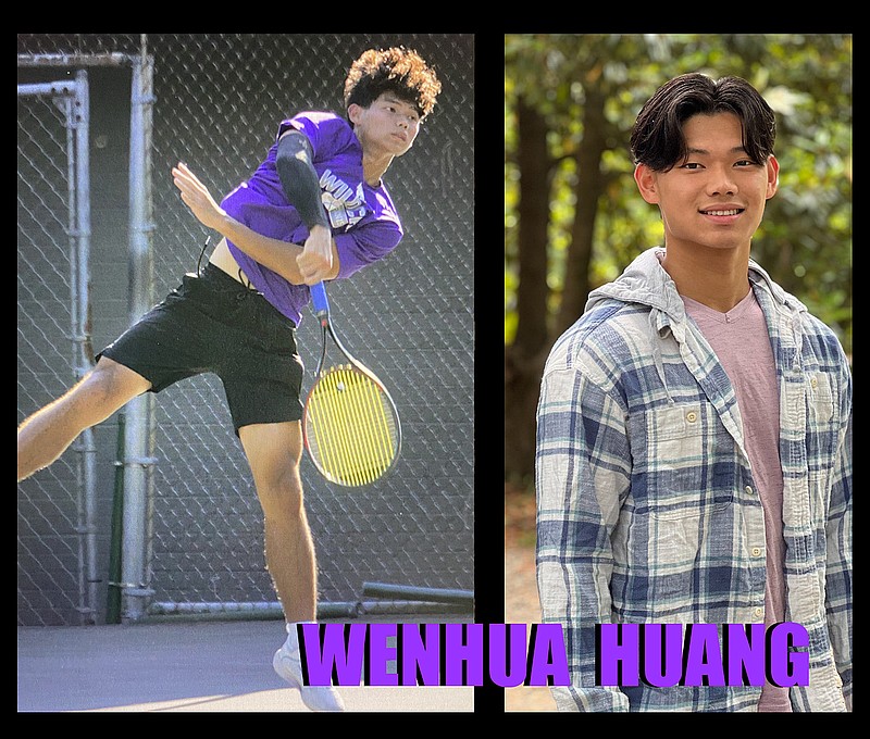 El Dorado's Wenhua Huang is a finalist for El Dorado News-Times Male Scholar-Athlete of the Year. He played tennis, advancing to the 5A State Tournament and graduated with a 4.24 grade point average.