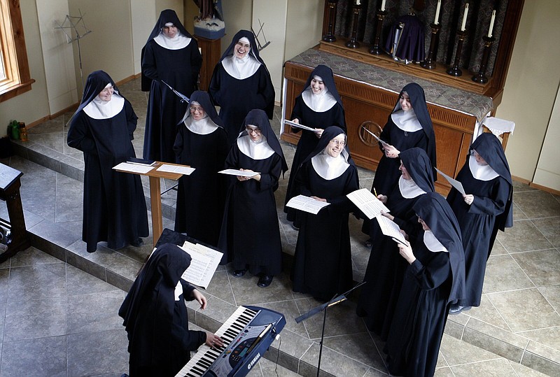 The Benedictines of Mary, Queen of the Apostles are cloistered nuns who previously have received acclaim for their chart-topping music. Their founder, Sister Wilhelmina, died in 2019 at age 95, but her unembalmed body has not undergone typical decomposition, supporters say.
(Karen Focht/Zuma Press Wire/TNS)