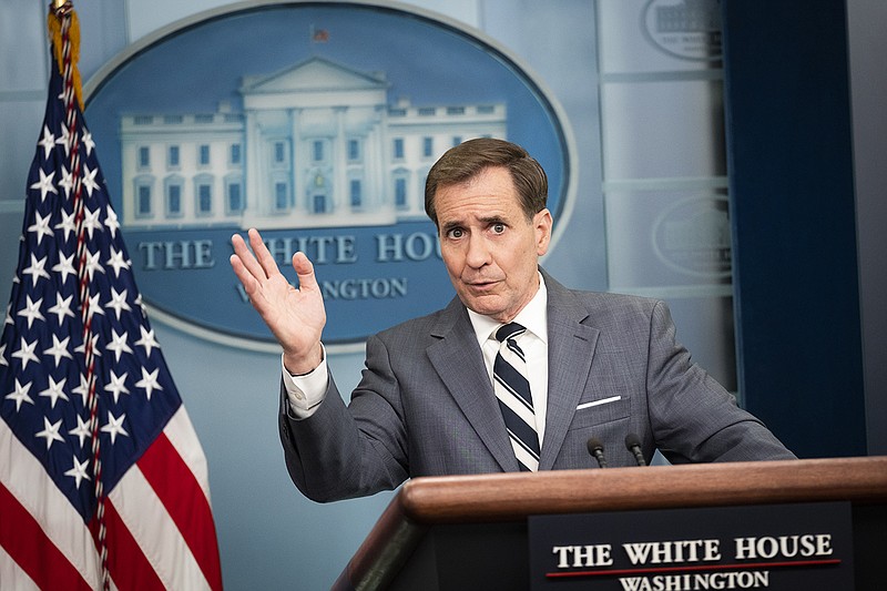 White House National Security Council spokesman John Kirby, in a White House briefing Wednesday on new military aid for Ukraine, stressed that officials have been “very clear with the Ukrainians” that the U.S. does not support attacks inside Russia.
(The New York Times/Pete Marovich)