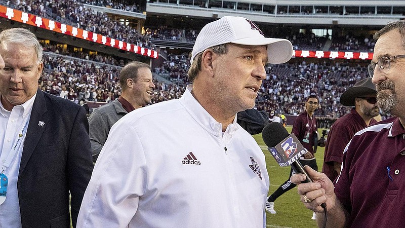 Texas A&M Athletics photo / Texas A&M football coach Jimbo Fisher isn't sure that providing weekly injury reports would be beneficial, adding that gamblers "know stuff before we know stuff, as crazy as that sounds."