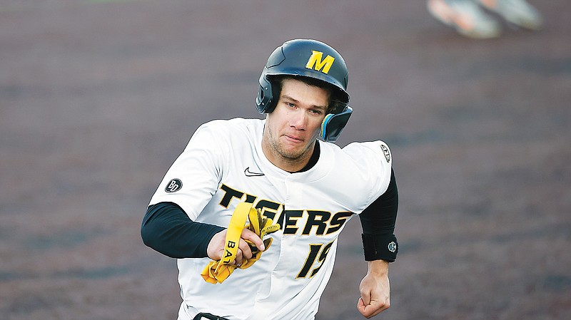 Trevor Austin of Missouri has entered the college baseball transfer portal. The Helias graduate has played three years with the Tigers. (Associated Press)