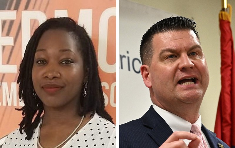 Jessica Rayner (left), formerly of the Dermott School District, and North Little Rock School District Superintendent Gregory J. Pilewski are shown in these undated file photos. Rayner has been appointed principal of Seventh Street Elementary School in the North Little Rock district. (Left, courtesy photo; right, Arkansas Democrat-Gazette/Staci Vandagriff)