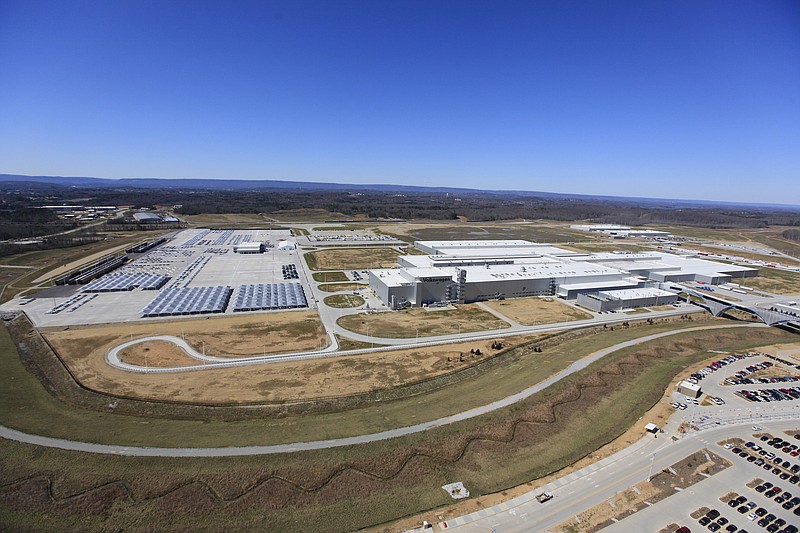 Staff file photo / The Enterprise South complex including Volkswagen's Chattanooga production is shown in 2012.