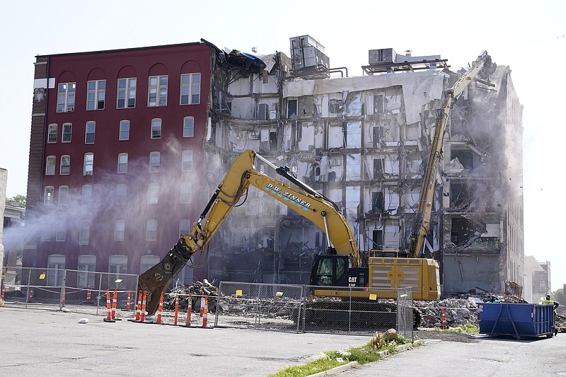 Iowa city hires outside firms to investigate partial building collapse