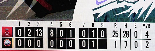 Angels have a 13run inning set franchise records for runs and hits in 251 rout of Rockies