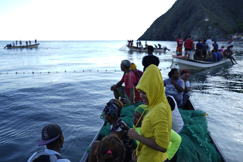 Venezuelan women are increasingly taking up the grueling work of fishing in  the Caribbean