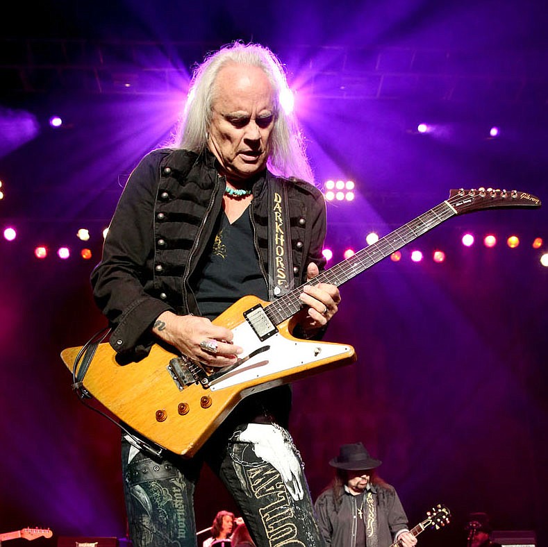 "I promised Gary that I would be there for him and for the band, until the very last note in 'Free Bird' was struck. And here I am, almost 28 years later," says Rickey Medlocke about founding member Gary Rossington who died in March of this year. Skynyrd joins ZZ Top and Uncle Kracker for the Sharp Dressed Simple Man Tour stopping July 28 in Rogers (Courtesy Photo)