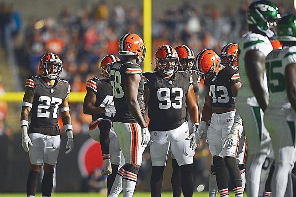 With Aaron Rodgers watching from the sidelines, New York Jets fall to  Cleveland Browns in Hall of Fame game