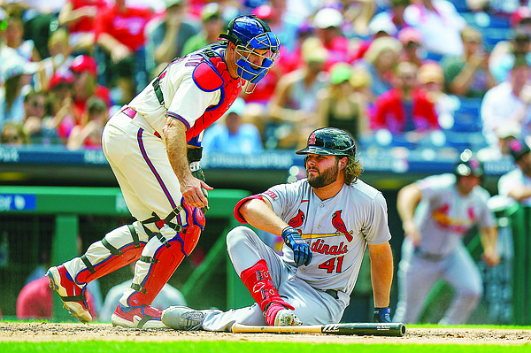 Cardinals drop all three in series to Phillies Cardinals drop all three in series to Phillies
