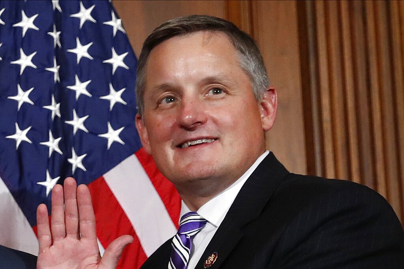 U.S. Rep. Bruce Westerman, R-Ark., poses during a ceremonial swearing-in on Capitol Hill in Washington during the opening session of the 116th Congress in this Jan. 3, 2019 file photo. (AP/Alex Brandon)