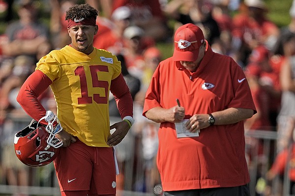 Chiefs QB Patrick Mahomes spoke about Travis Kelce's absence on