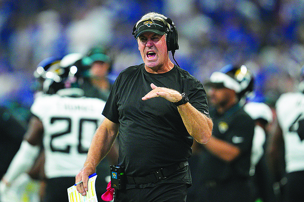 Jaguars coach Pederson seeking first win against mentor and close friend Reid