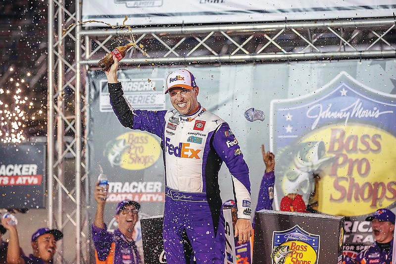 Hamlin Victorious At Bristol Logano Eliminated From Nascar Playoffs 