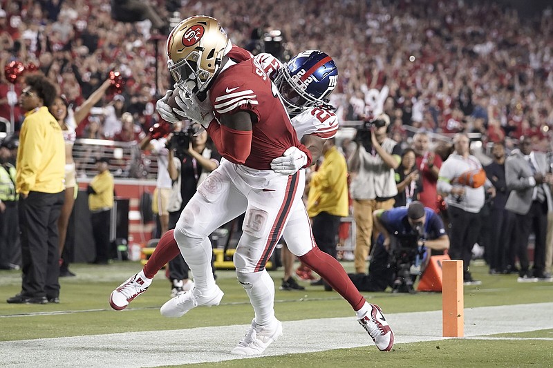 New York Giants lose to San Francisco 49ers 30-12 in Santa Clara, Calif.