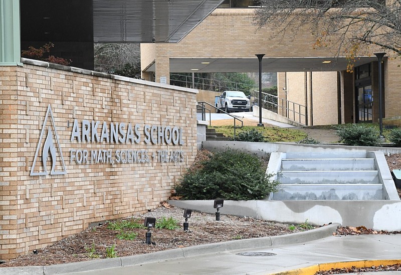 The exterior of the Arkansas School for Mathematics, Sciences and the Arts, or ASMSA, on Whittington Avenue in Hot Springs is shown in this undated file photo. (Hot Springs Sentinel-Record file photo)