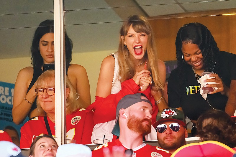 SPOTTED: Travis Kelce at a football game