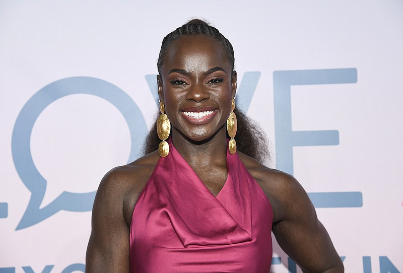 Tunde Oyeneyin attends a special screening of Screen Gems' "Love Again" at AMC Lincoln Square in New York in this May 3, 2023 file photo. Oyeneyin, an author and athlete, was among the speakers during the 2023 Walmart Women's Empowerment Summit at the Rogers Convention Center on Thursday, Sept. 28, 2023. (Evan Agostini/Invision/AP)