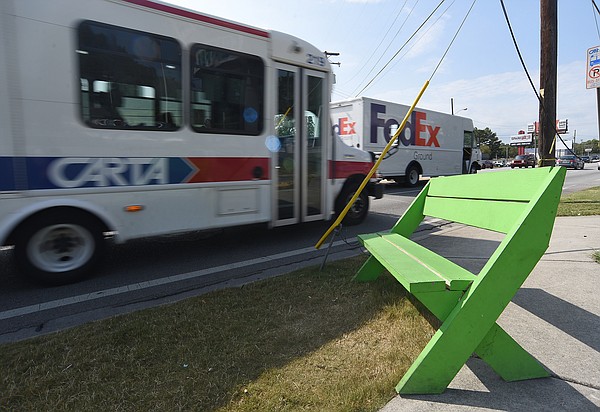 To give passengers a place to sit, CARTA board member builds and places benches at bus stops - Vimarsana News