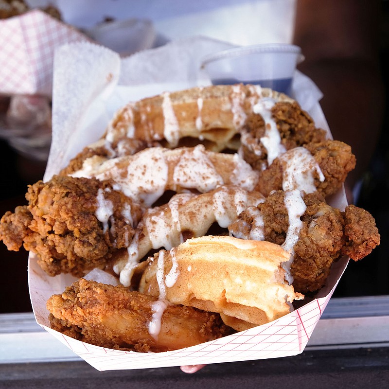 Flavored Chicken and Waffles of all sorts can be found at Arkansas’ own Ceci’s Chicken N Waffles on Wheels, a new addition to the fair.

(Courtesy Photo/Grav Weldon)